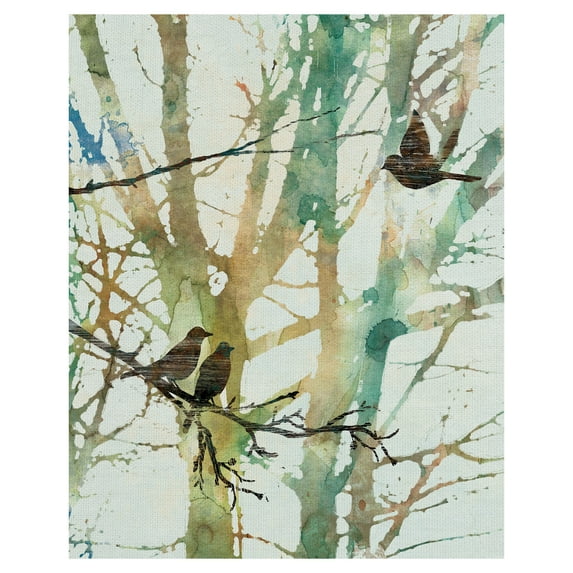 Masterpiece Art Gallery Botanical Birds I by Carol Robinson Canvas Art Print 16" x 20"