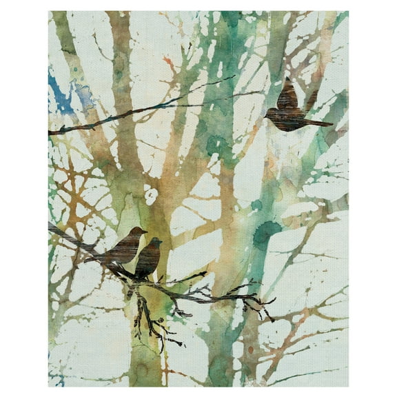 Masterpiece Art Gallery Botanical Birds I by Carol Robinson Canvas Art Print 22" x 28"