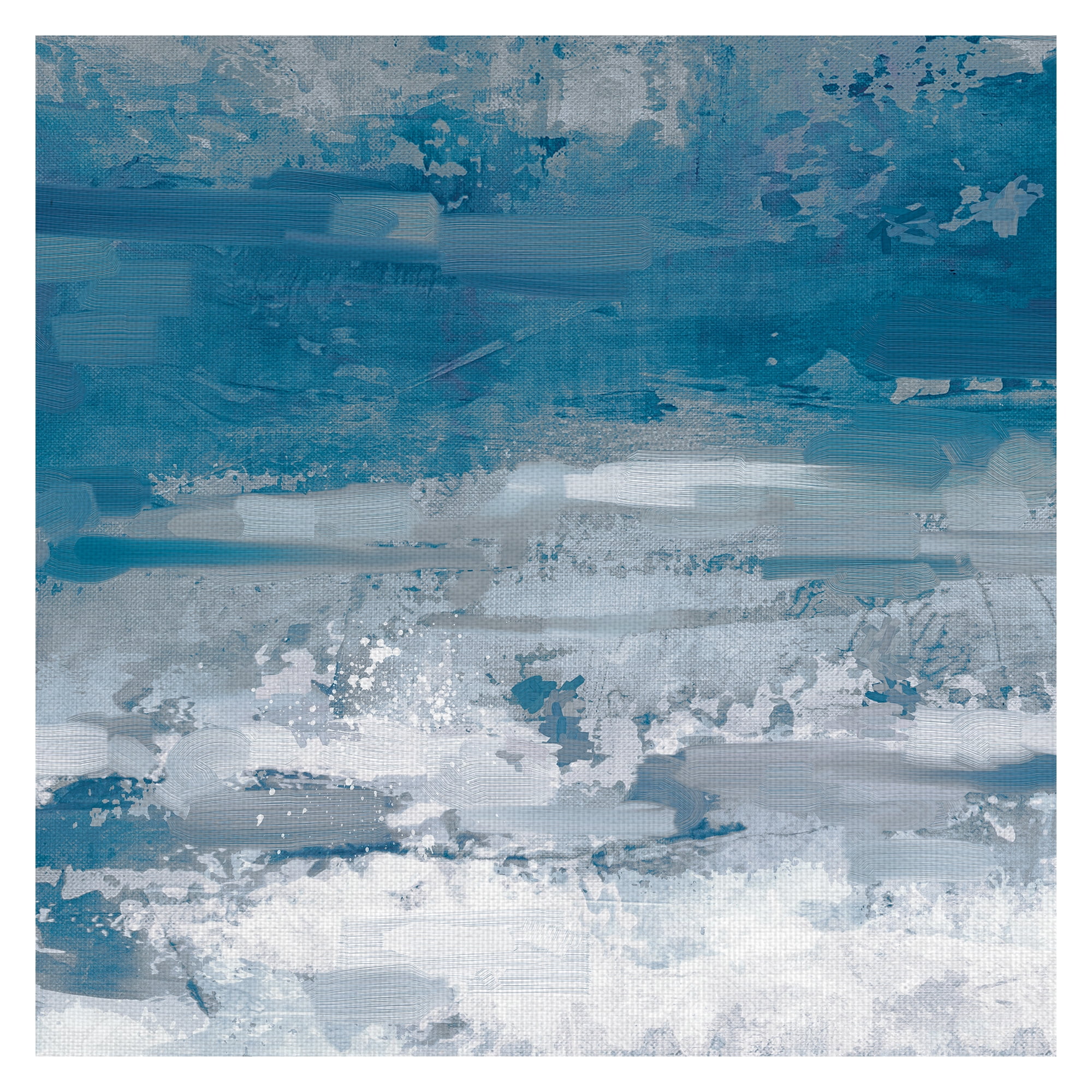 Masterpiece Art Gallery Cerulean Skies II Blue Abstract By Studio Arts Canvas Art Print 30" x 30"