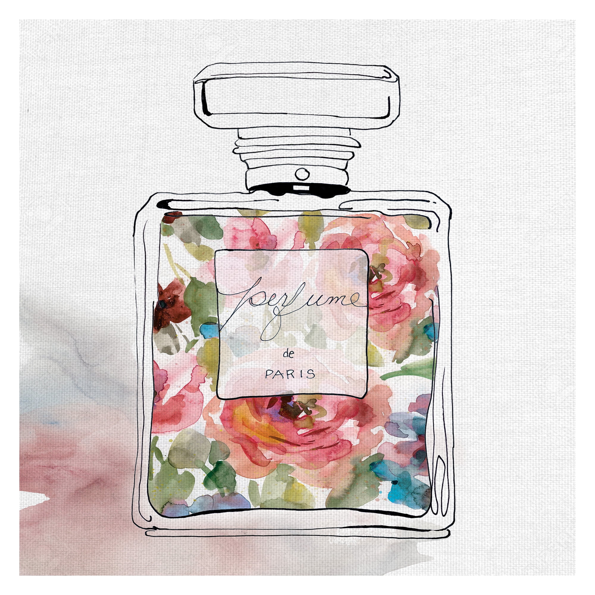 Masterpiece Art Gallery Chic Flower Perfume II by Carol Robinson Canvas Art Print 30" x 30"