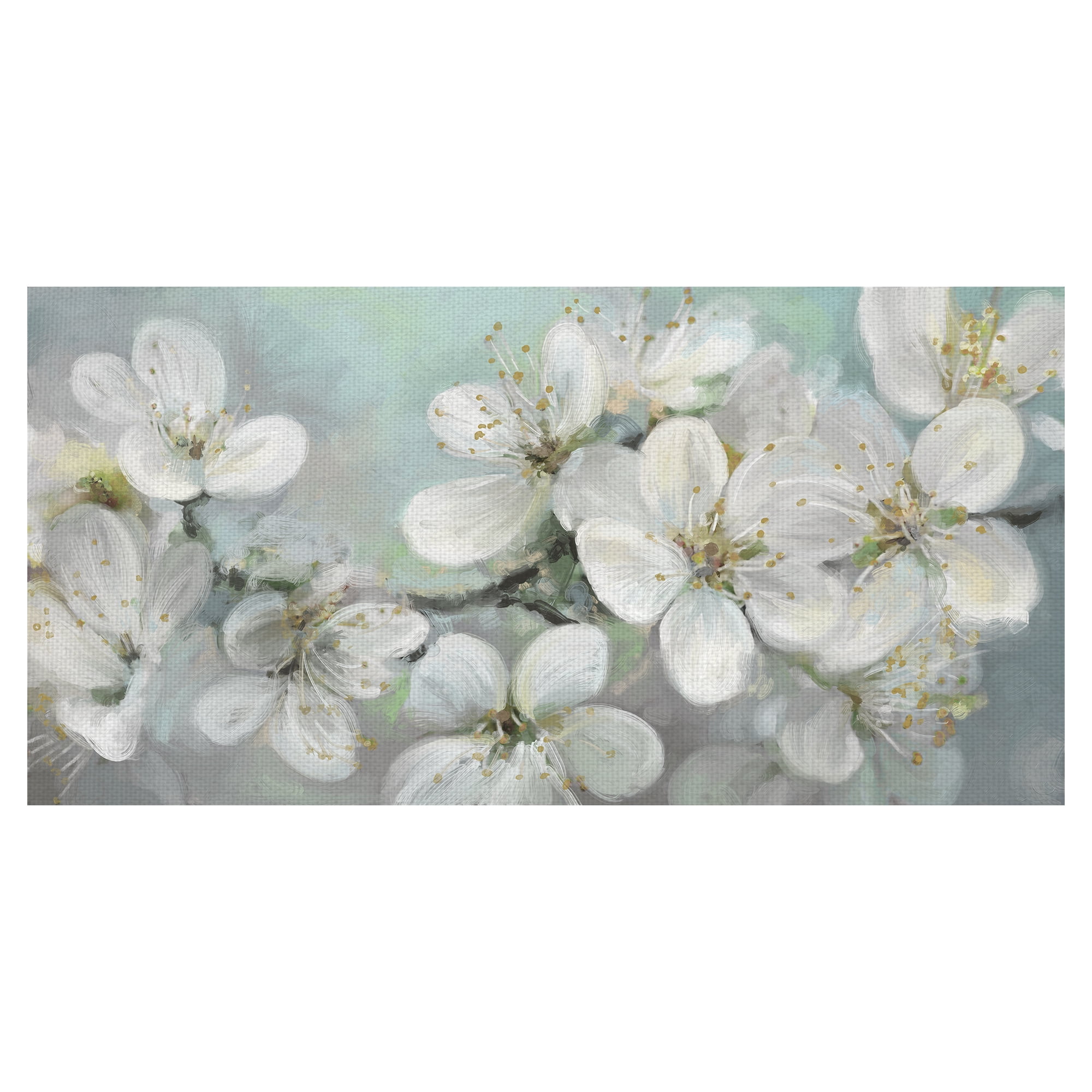 Masterpiece Art Gallery Citrus Bloom Light Flower By Studio Arts Canvas Art Print 17" x 34"
