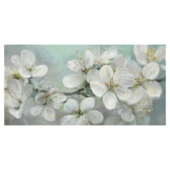 Masterpiece Art Gallery Citrus Bloom Light Flower By Studio Arts Canvas Art Print 17" x 34"
