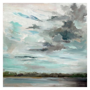 Masterpiece Art Gallery Cloudy Days Landscape Canvas Art Print 24" x 24"