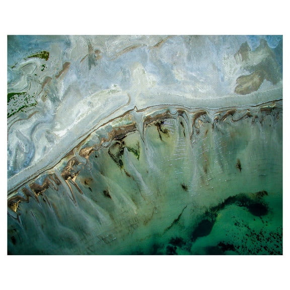 Masterpiece Art Gallery Coastal Aerial View by Hermansyah Canvas Art Print 22" x 28"