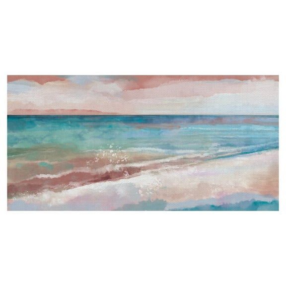Masterpiece Art Gallery Coastal View by Studio Arts Canvas Art Print 24" x 48"