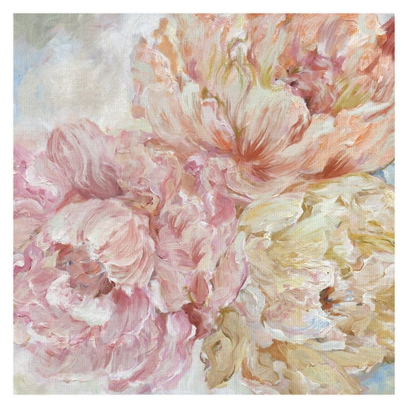 Masterpiece Art Gallery Contemporary Peonies 2 by Nan Canvas Art Print 30" x 30"