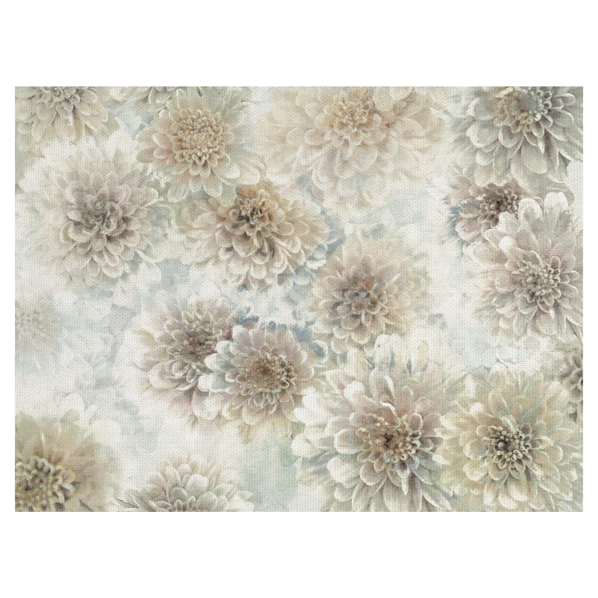 Masterpiece Art Gallery Dahlia Dream Silver By Studio Arts Canvas Art Print 30" x 40"