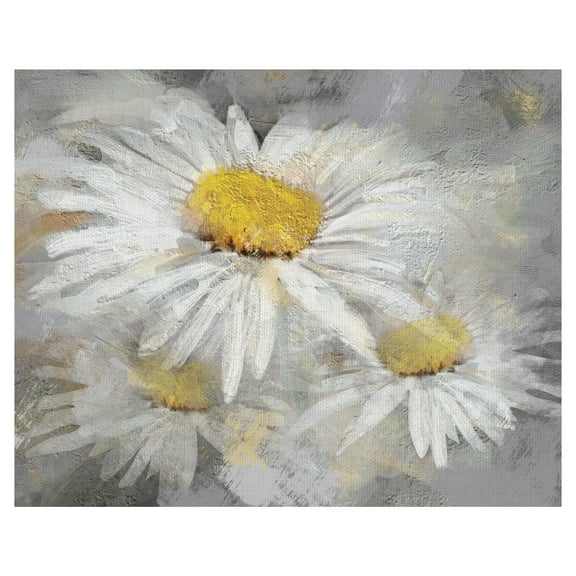 Masterpiece Art Gallery Daisy Portrait By Studio Arts Canvas Art Print 22" x 28"