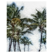 Masterpiece Art Gallery Dorado Palms 2 By Golie Miamee Canvas Art Print 22" x 28"