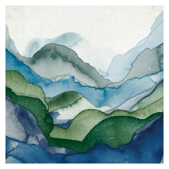 Masterpiece Art Gallery Emerald Quartz A Abstract By GI Artlab Canvas Art Print 35" x 35"