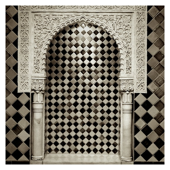 Masterpiece Art Gallery Espal #5 Architecture by Alan Blaustein Canvas Art Print 35" x 35"