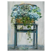 Masterpiece Art Gallery Farmhouse Hydrangeas By Studio Arts Canvas Art Print 18" x 24"