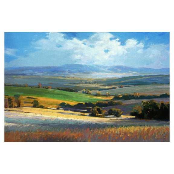 Masterpiece Art Gallery Fields Nature Landscape By Ashley David Canvas Art Print 24" x 36"