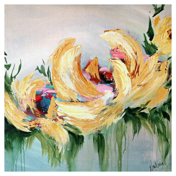 Masterpiece Art Gallery Find Joy by Nikol Wikman Abstract Floral Canvas Art Print