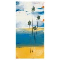 Masterpiece Art Gallery Four Palms By Jan Weiss Canvas Art Print 17" x 34"
