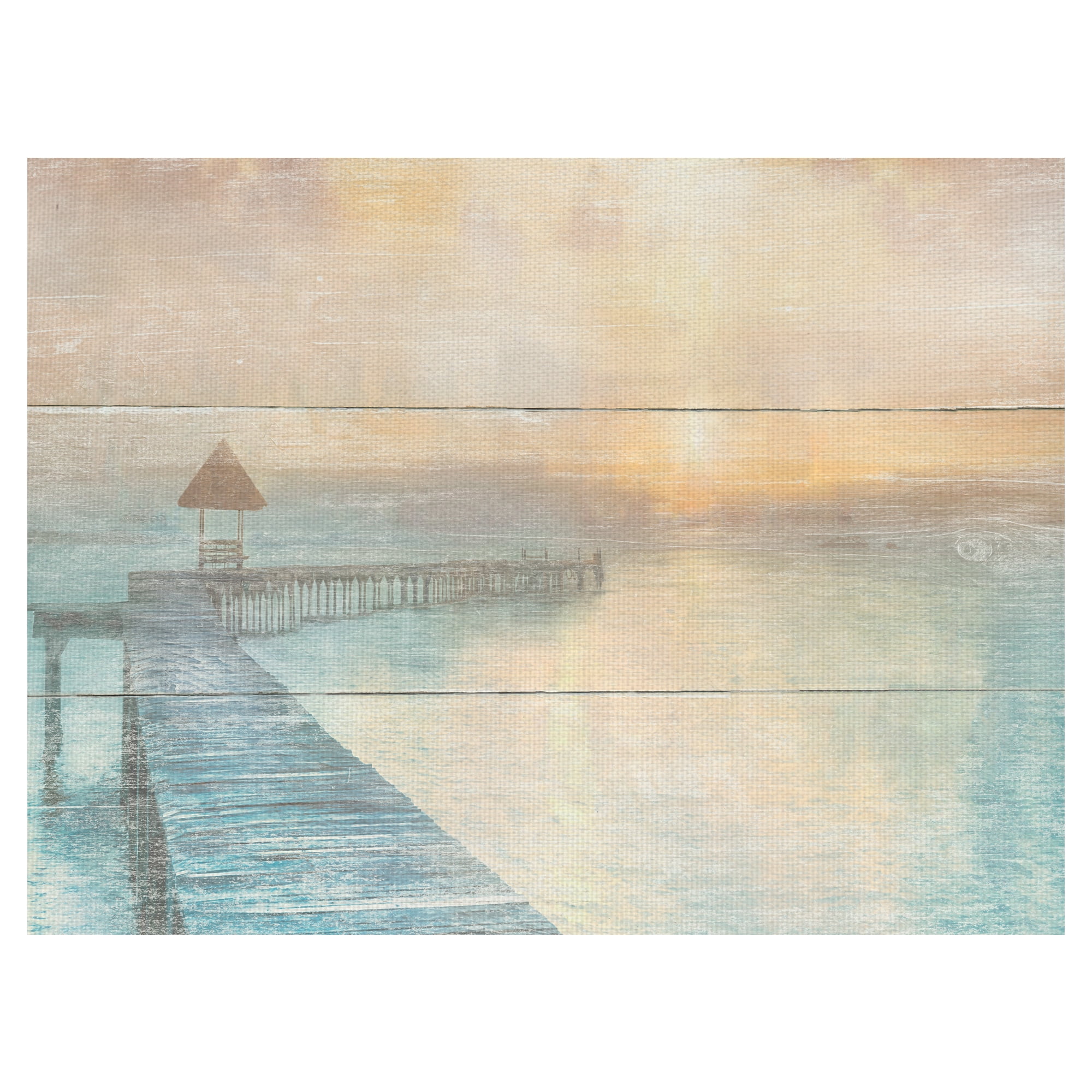 Masterpiece Art Gallery Gather at the Beach by Mike Calascibetta Canvas Art Print 30" x 40"