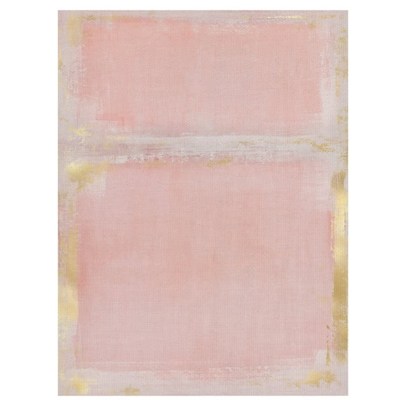 Masterpiece Art Gallery Golden Blush Abstract By Belle Maison Canvas Art Print 30" x 40"