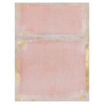 Masterpiece Art Gallery Golden Blush Abstract By Belle Maison Canvas Art Print 30" x 40"