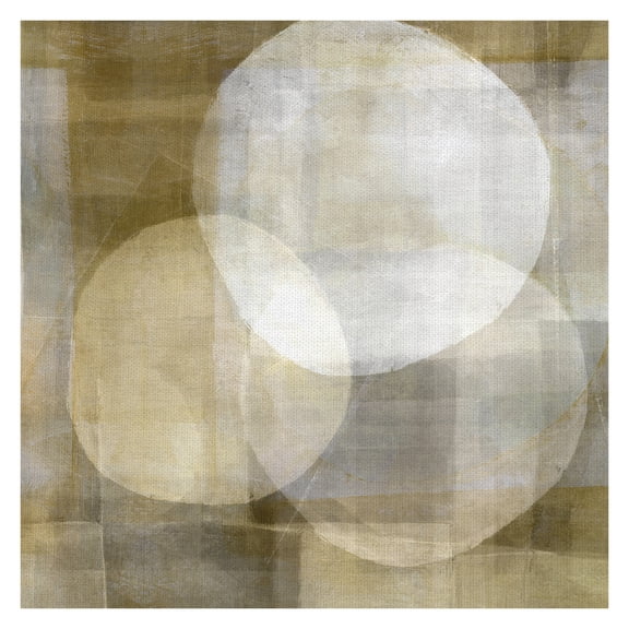 Masterpiece Art Gallery Golden Globes Abstract by Belle Maison Canvas Art Print 35" x 35"