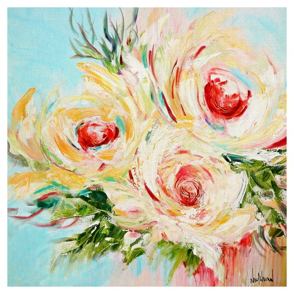Masterpiece Art Gallery Happiness Blooms by Nikol Wikman Floral Canvas Art Print