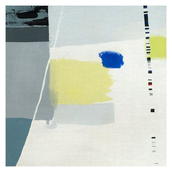 Masterpiece Art Gallery Highway 80 Neutral Abstract By Aliza Cohen Canvas Art Print 30" x 30"