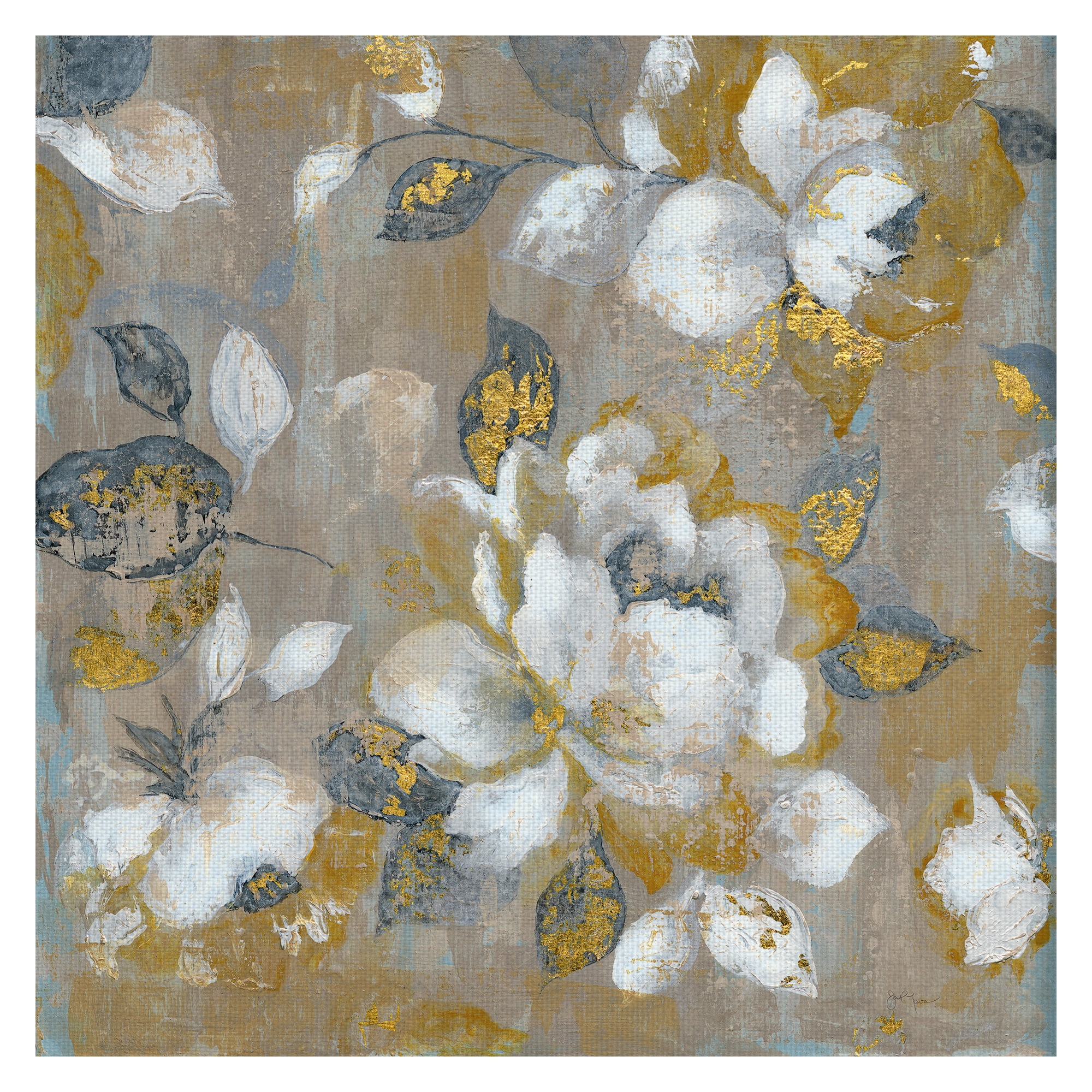 Masterpiece Art Gallery Honey Garden Flowers By Tava Studios Canvas Art Print 24" x 24"