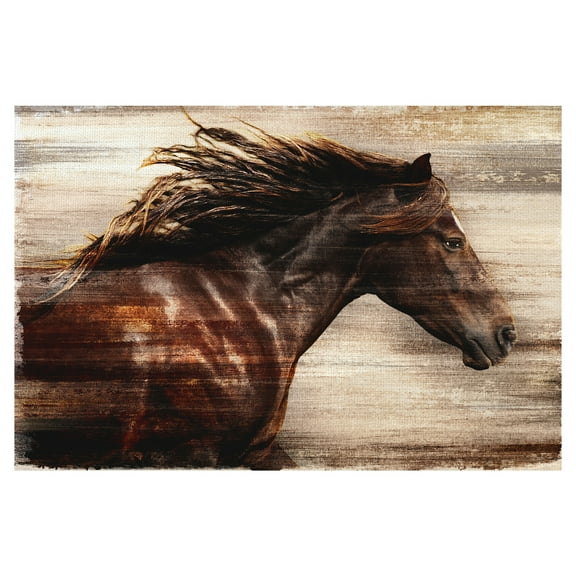 Masterpiece Art Gallery Horse in Majestic Motion by Belle Maison Canvas Art Print 24" x 36"