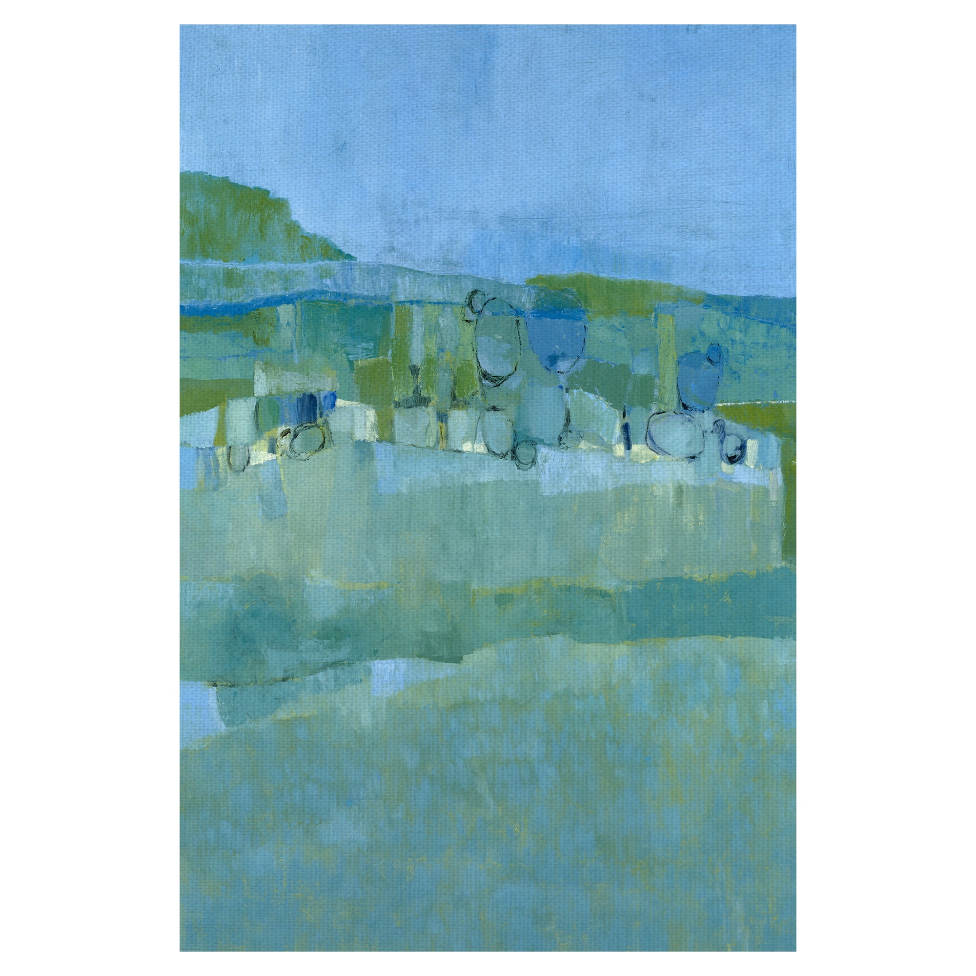 Masterpiece Art Gallery Ice House Pond By Jenny Nelson Canvas Art Print 24" x 36"