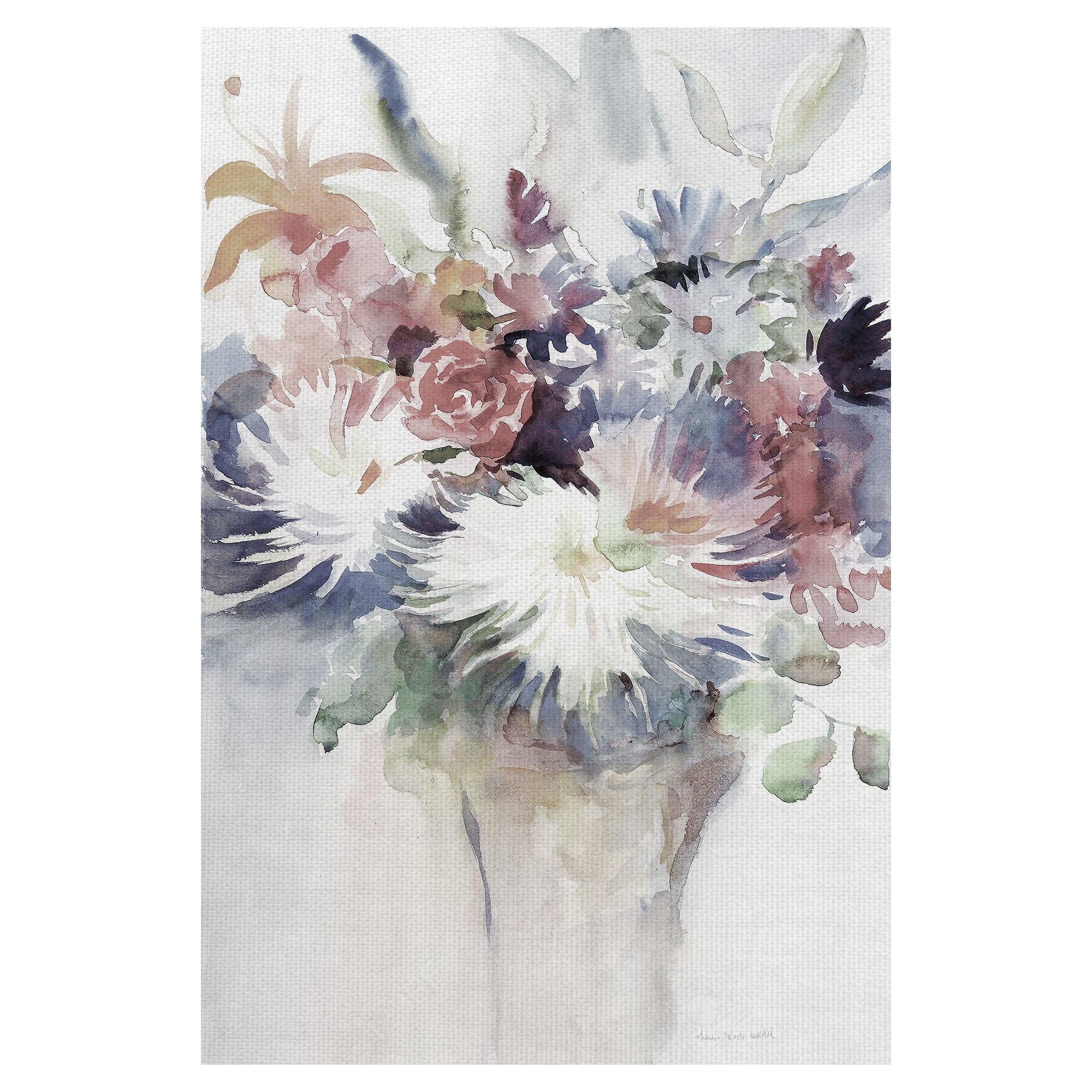 Masterpiece Art Gallery Impromptu Flower Bouquet Part I Soft by Theresa Troise Heide Canvas Art Print 24" x 36"
