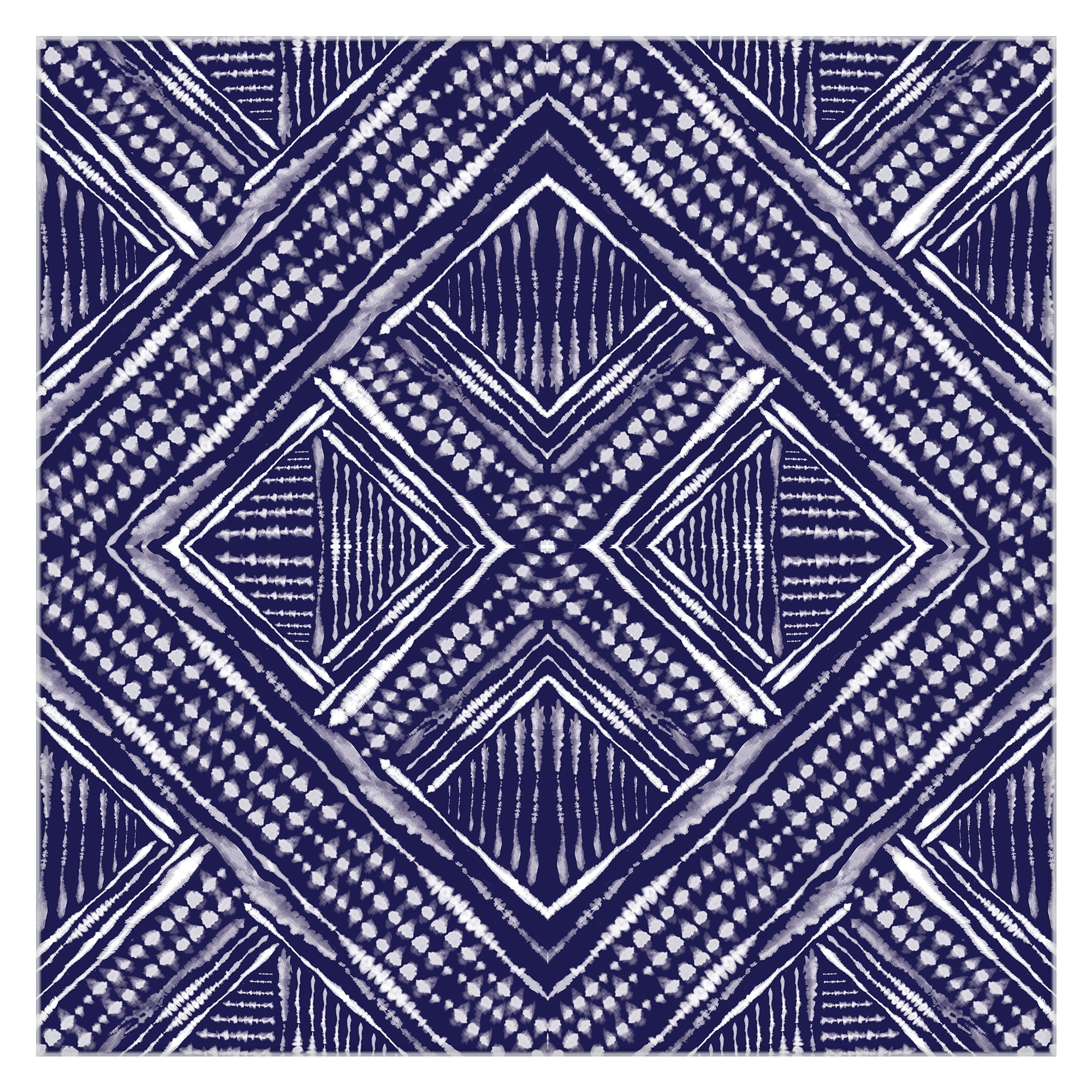 Masterpiece Art Gallery Inky Kaleidoscope I Pattern By Amanda Murray Canvas Art Print 16" x 16"