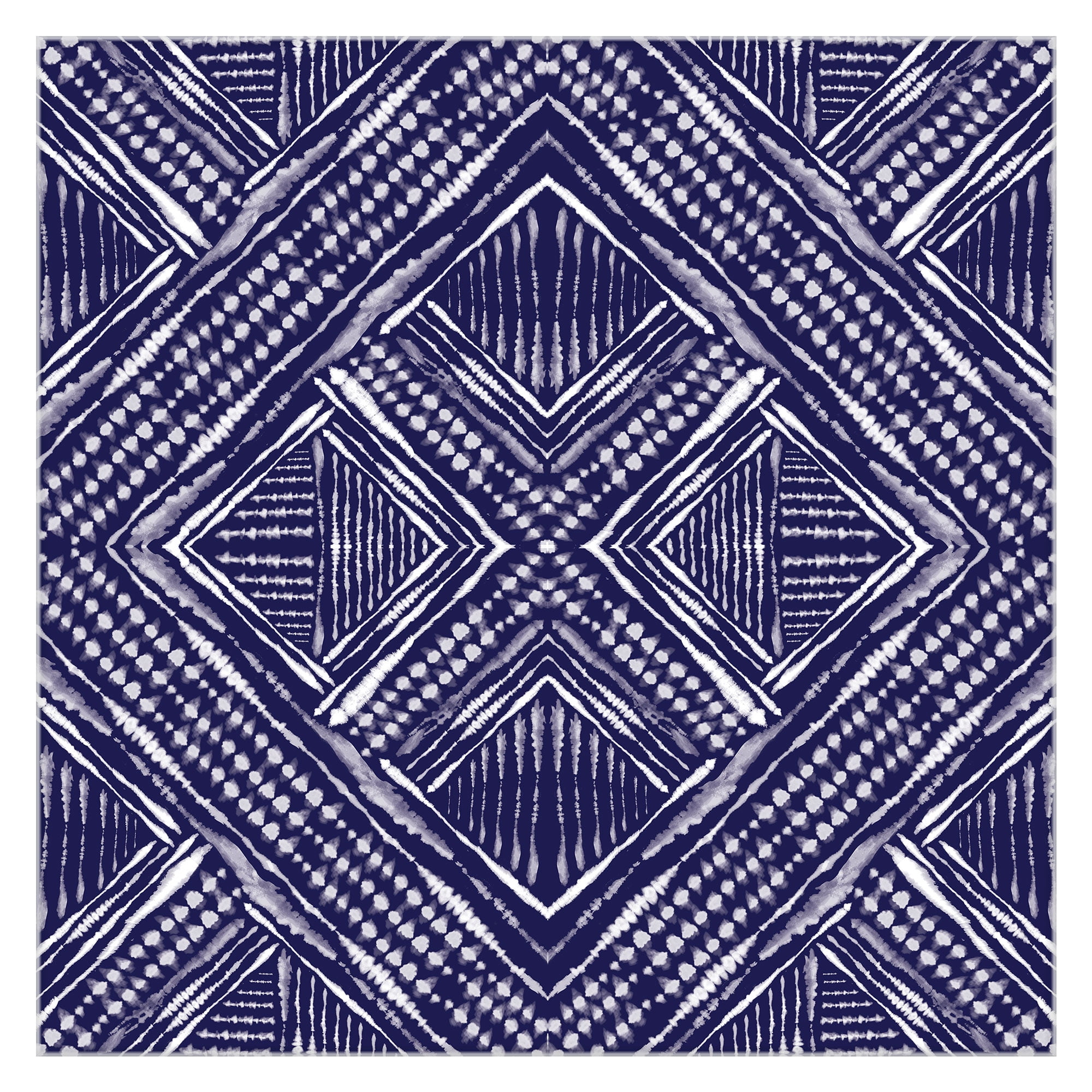 Masterpiece Art Gallery Inky Kaleidoscope I Pattern By Amanda Murray Canvas Art Print 30" x 30"
