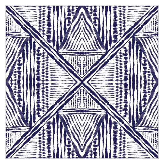 Masterpiece Art Gallery Inky Kaleidoscope Pattern II by Amanda Murray Canvas Graphic Art Print 30" x 30"