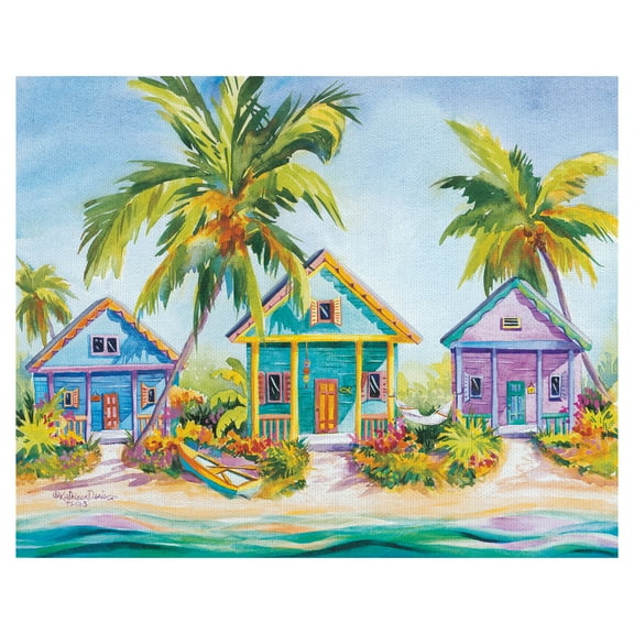 Masterpiece Art Gallery Island Charm Beach House By Kathleen Denis Canvas Art Print 16" x 20"