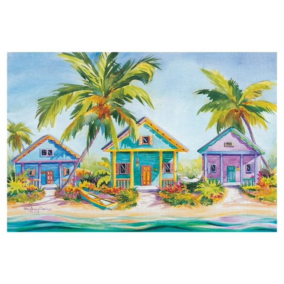 Masterpiece Art Gallery Island Charm Beach House By Kathleen Denis Canvas Art Print 24" x 36"