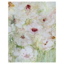 Masterpiece Art Gallery Jardin Blacn White Flowers Crop I by Carol Robinson Canvas Art Print 22" x 28"