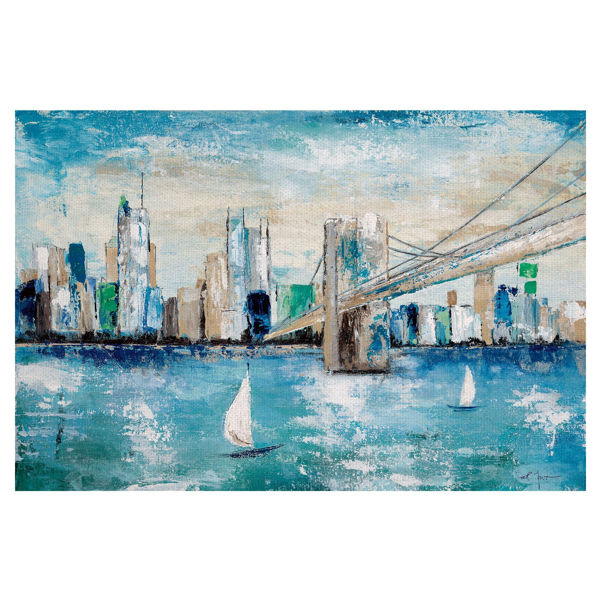 Masterpiece Art Gallery Jewel Of The Tropical Beach Square by Karen Margulis Canvas Art Print 35" x 35"