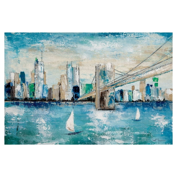 Masterpiece Art Gallery Jewel Of The Tropical Beach Square by Karen Margulis Canvas Art Print 35" x 35"