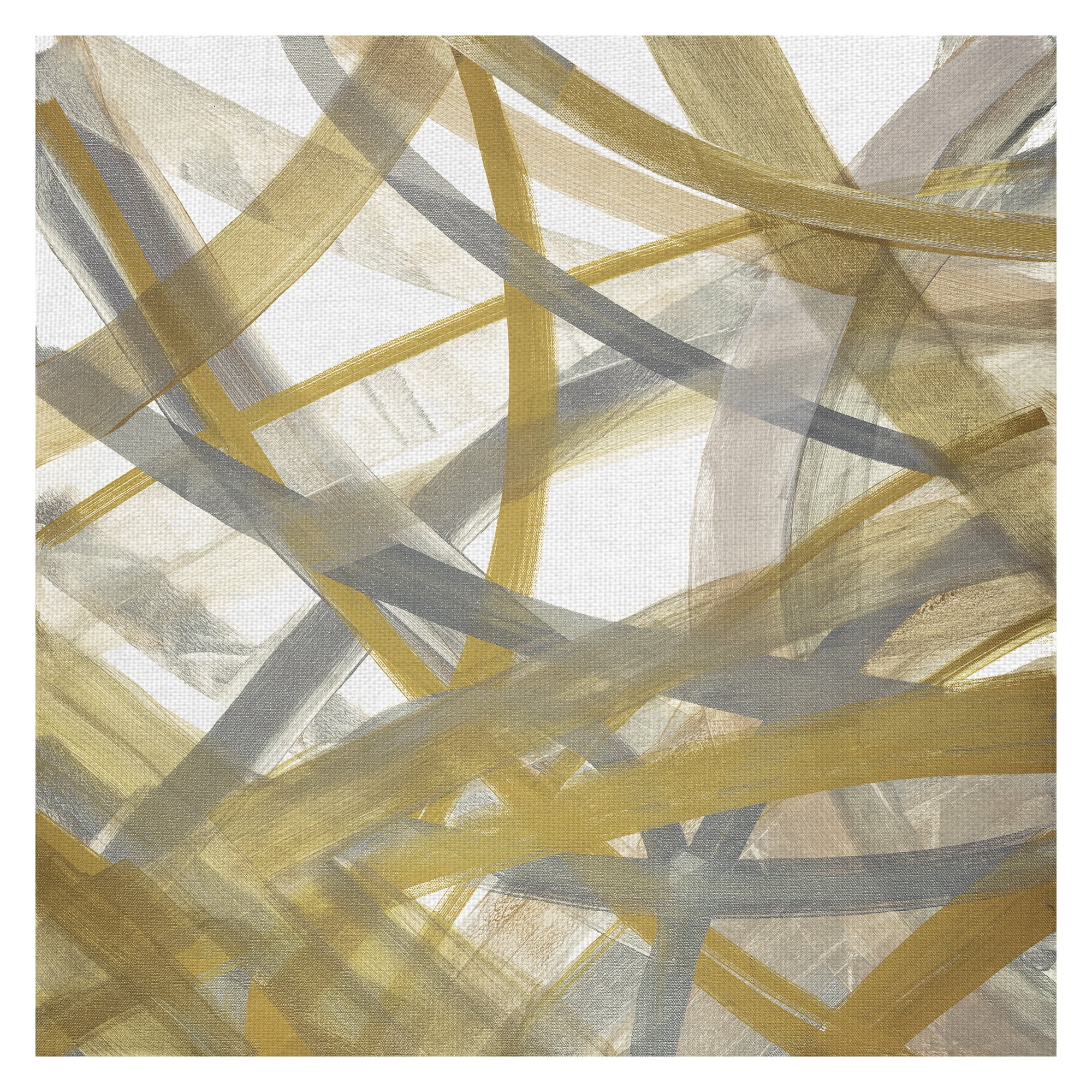 Masterpiece Art Gallery Just Dance Gold Abstract II by Susan Jill Canvas Art Print 30" x 30"