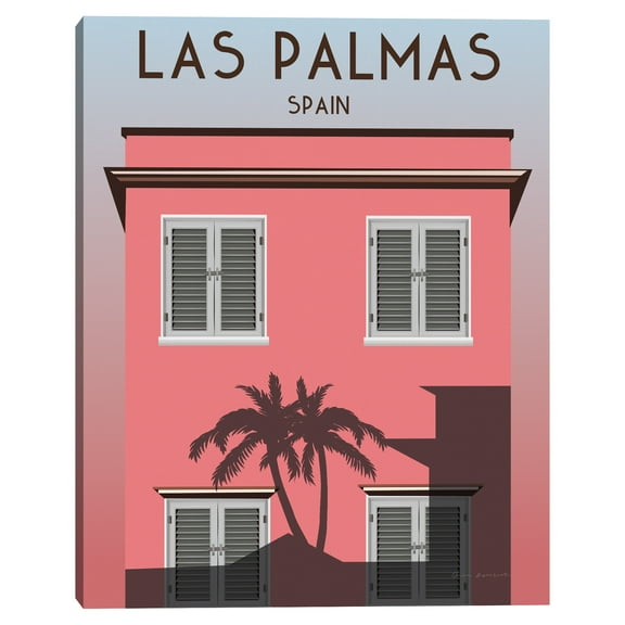 Masterpiece Art Gallery Las Palmas Cities Canvas Art Print, 22" x 28", by Omar Escalante