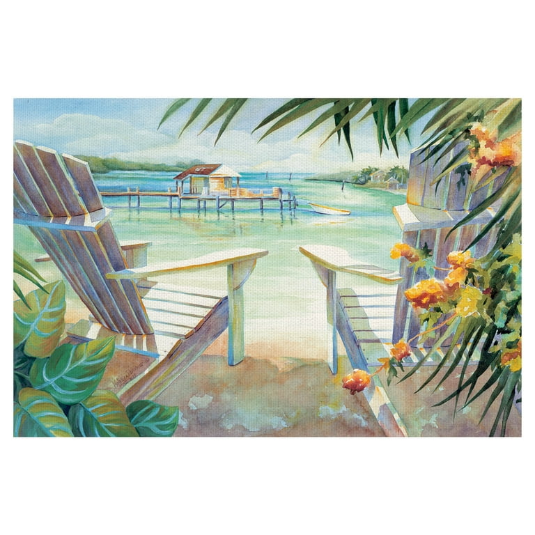 見事な Masterpiece Art Gallery Lazy Beach Daze I by Kathleen Denis トップス