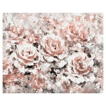 Masterpiece Art Gallery Le Jardin Blush Rose Garden By Belle Maison Canvas Art Print 22" x 28"