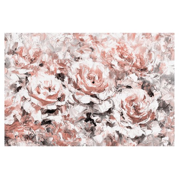 Masterpiece Art Gallery Le Jardin Blush Rose Garden By Belle Maison Canvas Art Print 24" x 36"