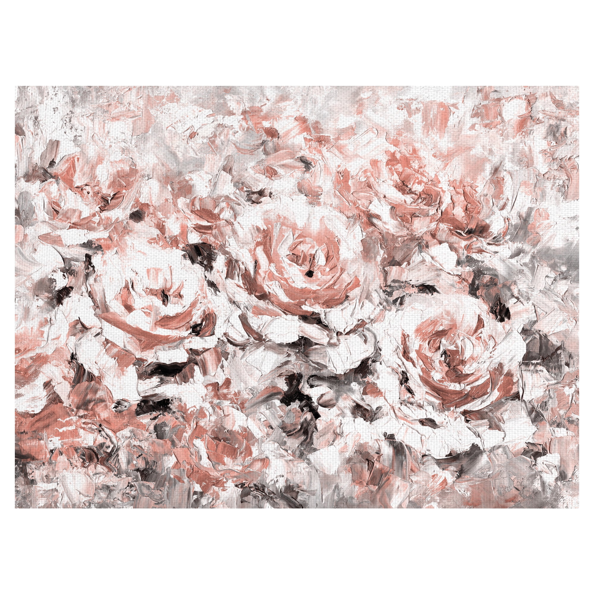 Masterpiece Art Gallery Le Jardin Blush Rose Garden By Belle Maison Canvas Art Print 30" x 40"