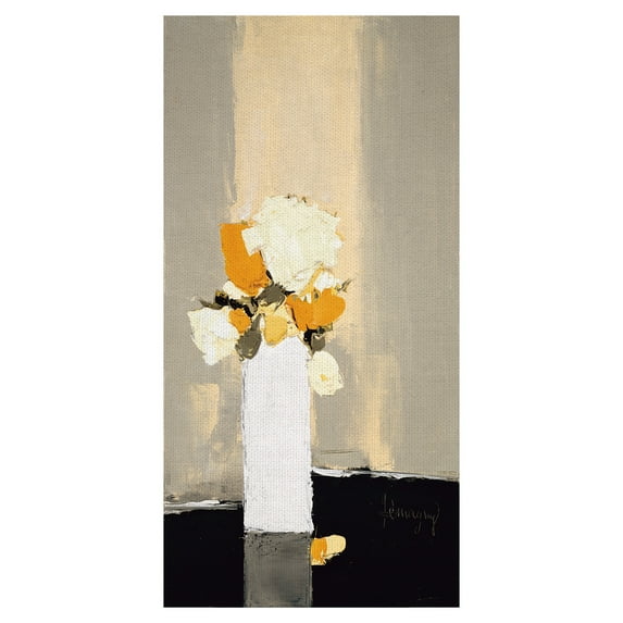 Masterpiece Art Gallery Le Nouveau Blanc by Demagny Wrapped Canvas Art Print 24" x 48"