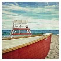 Masterpiece Art Gallery Lifeguard Off Duty At The Beach By Mimi Payne Canvas Art Print 20" x 20"