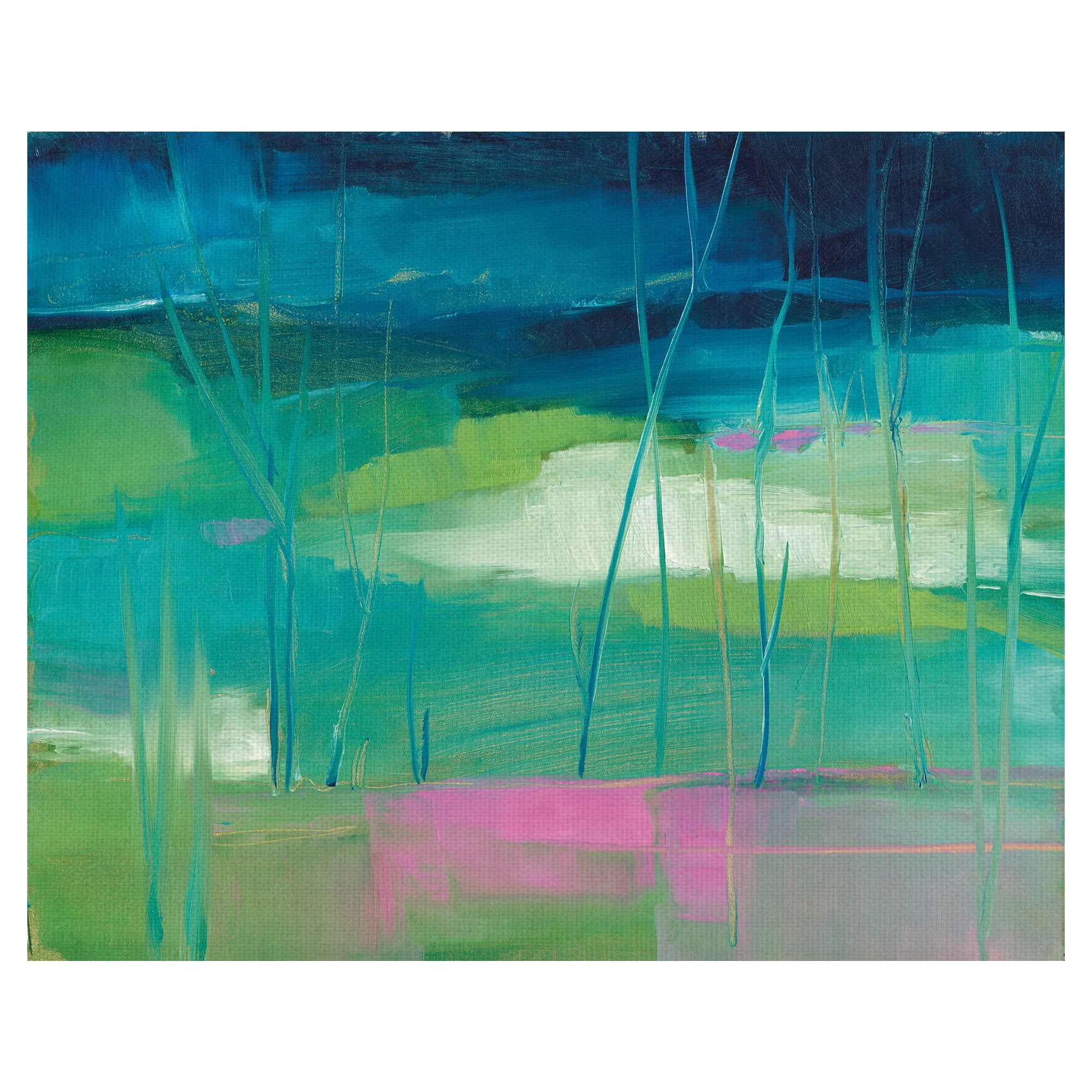 Masterpiece Art Gallery Lily Pond By Michelle Abrams Canvas Art Print 22" x 28"