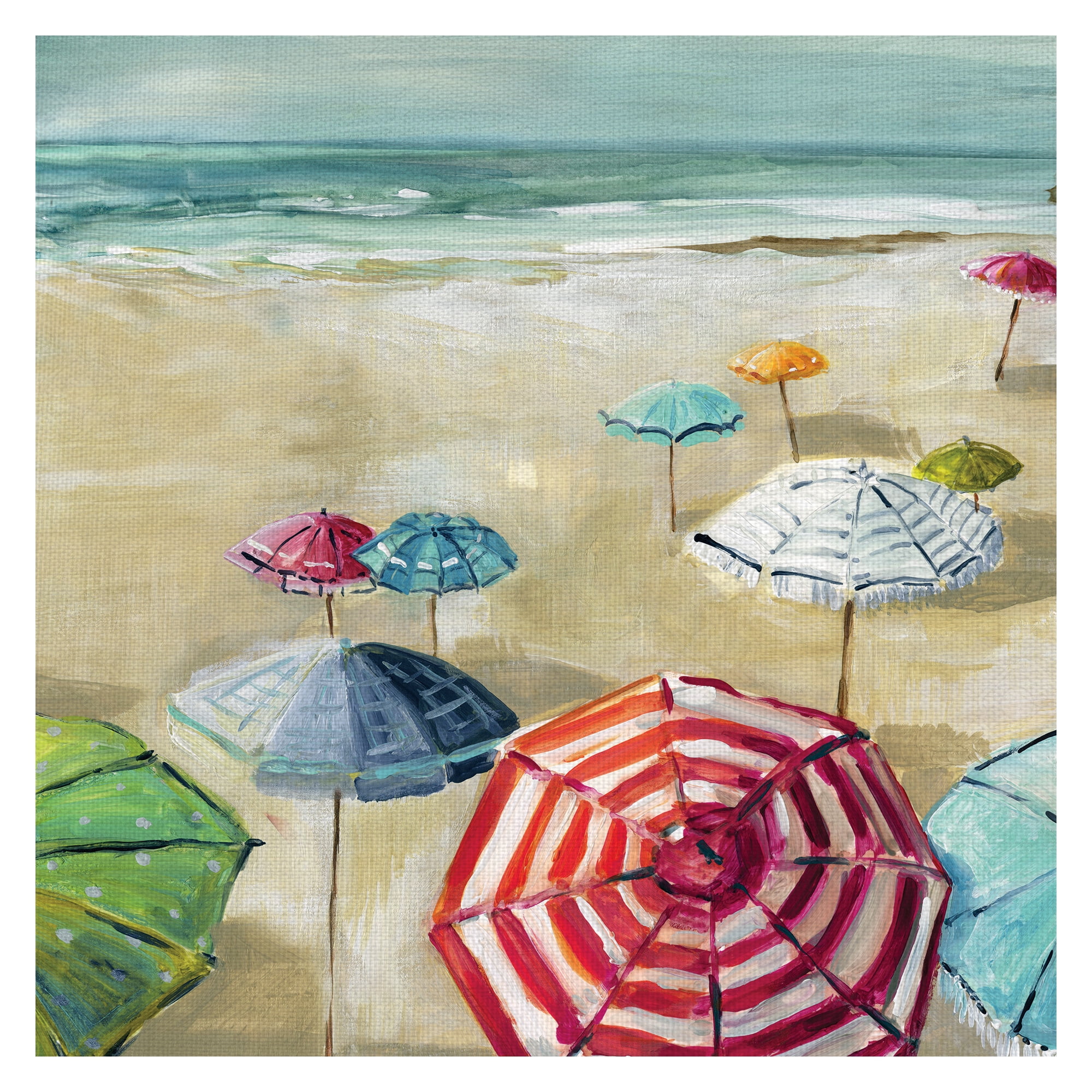 Beach Umbrellas Painting Beach Umbrellas Painting