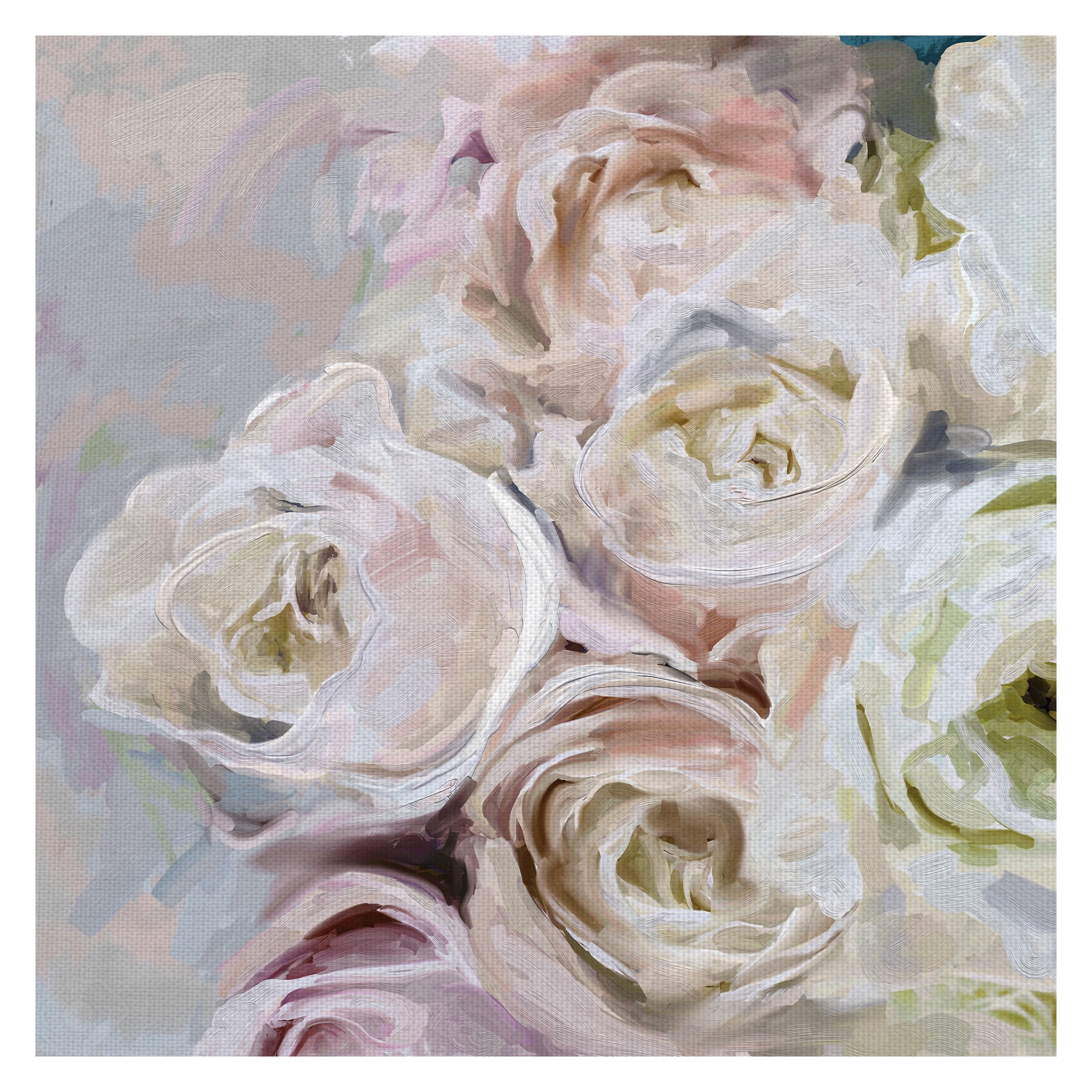Masterpiece Art Gallery Melody Brights Pink Bouquet By Studio Arts Canvas Art Print 24" x 24"