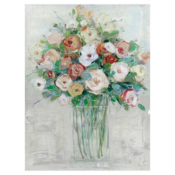 Masterpiece Art Gallery Mid-Summer Medley Flowers By Sally Swatland Canvas Art Print 30" x 40"