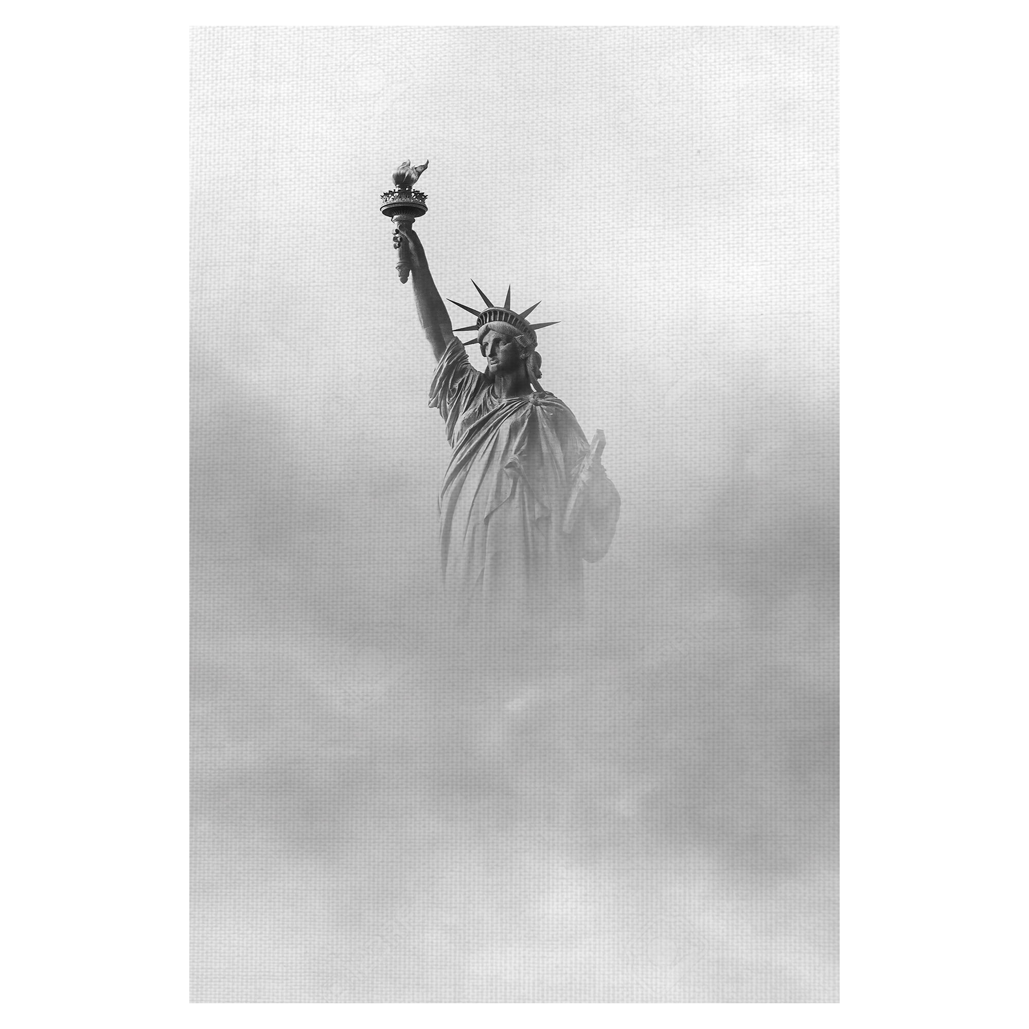 Masterpiece Art Gallery Misty Liberty Statue by Tom Coe Canvas Art Print 24" x 36"